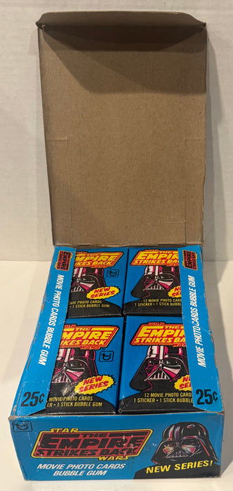 1980 Star Wars Empire Strikes Back Series 2 Full Vintage Trading Card Box 36ct - TvMovieCards.com