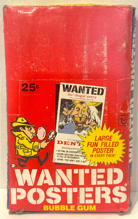 1980 Wanted Posters Full Vintage Trading Card Wax Box 36ct - TvMovieCards.com