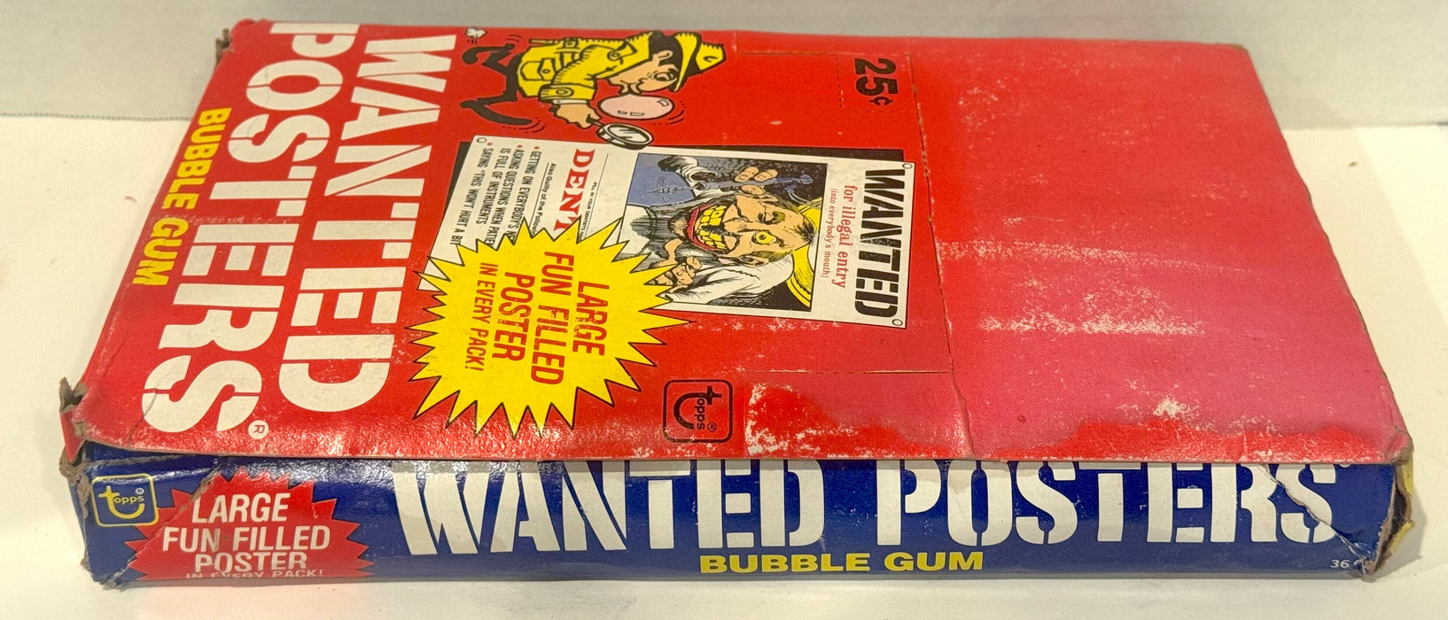 1980 Wanted Posters Full Vintage Trading Card Wax Box 36ct - TvMovieCards.com
