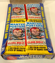 1980 Wanted Posters Full Vintage Trading Card Wax Box 36ct - TvMovieCards.com