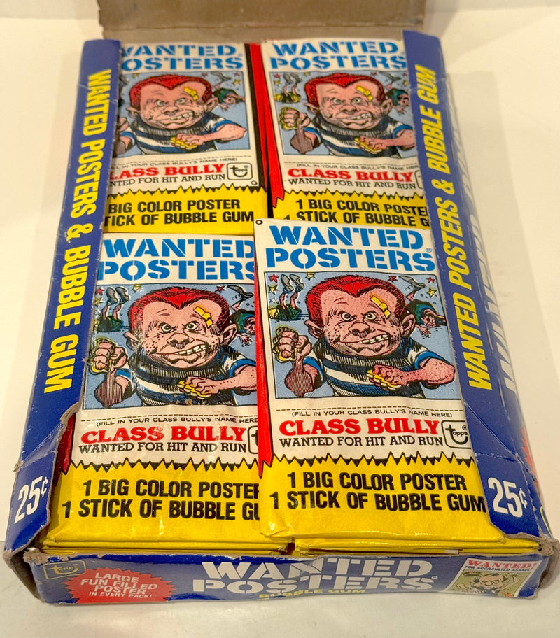 1980 Wanted Posters Full Vintage Trading Card Wax Box 36ct - TvMovieCards.com