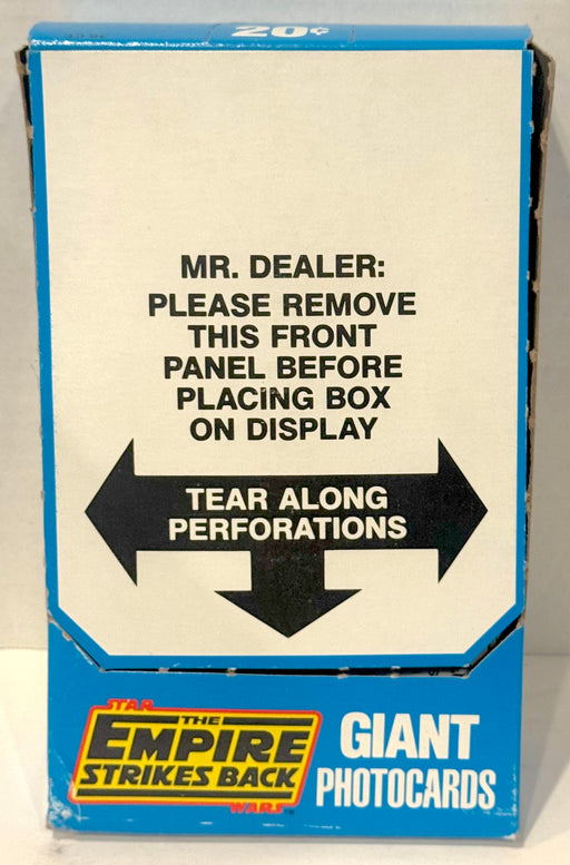 1980 Star Wars Empire Strikes Back Giant Photo Cards Full Box 36 Packs Topps - TvMovieCards.com