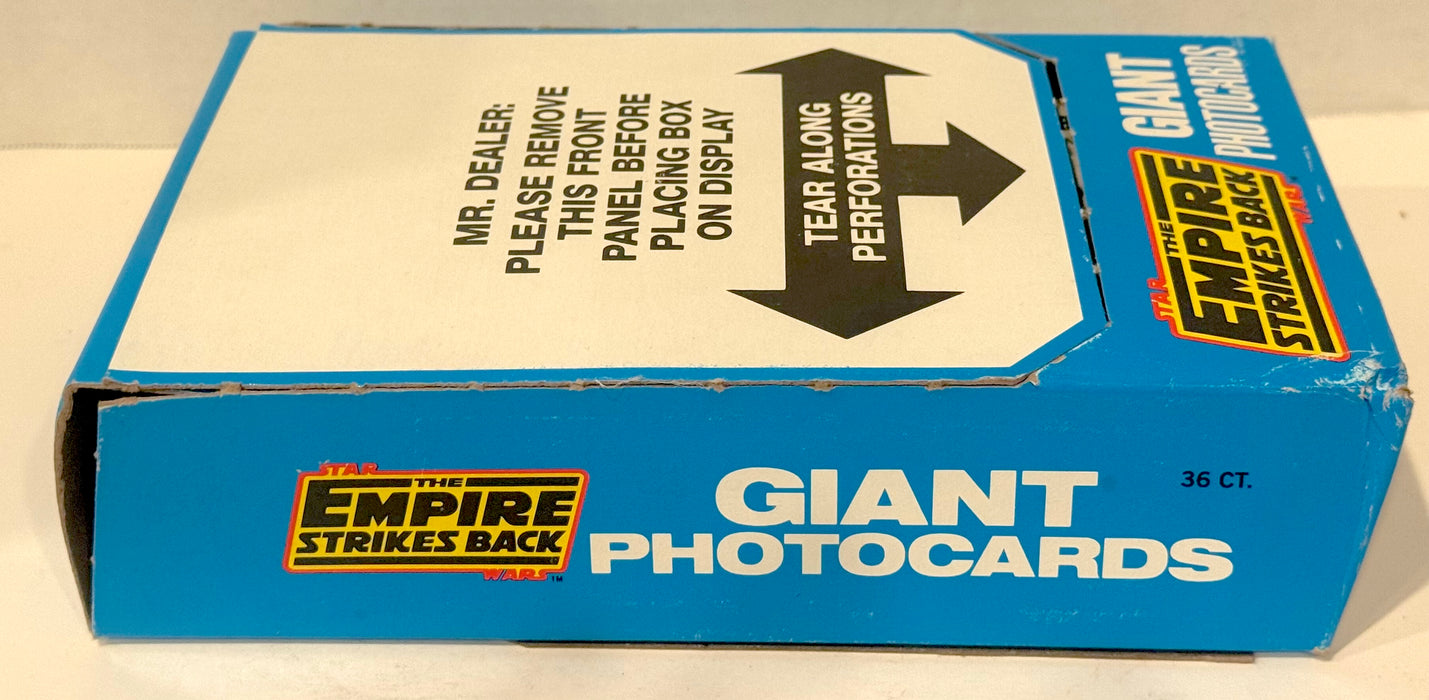 1980 Star Wars Empire Strikes Back Giant Photo Cards Full Box 36 Packs Topps - TvMovieCards.com