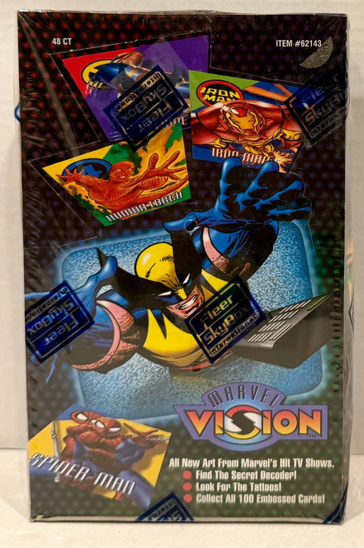 1996 Marvel Vision Trading Card Box 48 Packs Fleer Skybox Factory Sealed - TvMovieCards.com