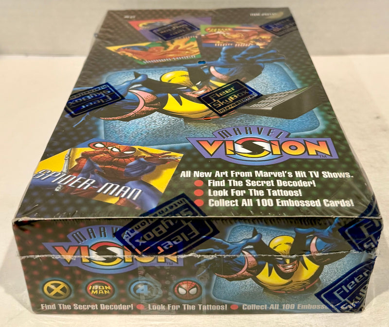 1996 Marvel Vision Trading Card Box 48 Packs Fleer Skybox Factory Sealed - TvMovieCards.com