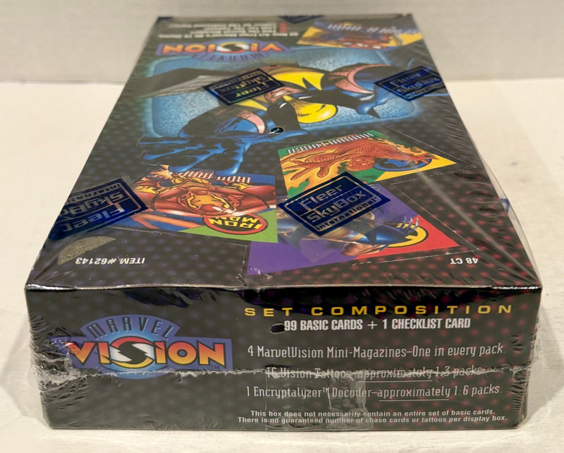 1996 Marvel Vision Trading Card Box 48 Packs Fleer Skybox Factory Sealed - TvMovieCards.com