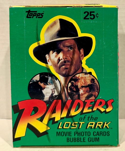 1981 Indiana Jones Raiders of the Lost Ark Vintage FULL 36 Pack Trading Card Box - TvMovieCards.com