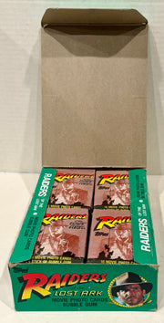 1981 Indiana Jones Raiders of the Lost Ark Vintage FULL 36 Pack Trading Card Box - TvMovieCards.com