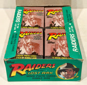 1981 Indiana Jones Raiders of the Lost Ark Vintage FULL 36 Pack Trading Card Box - TvMovieCards.com