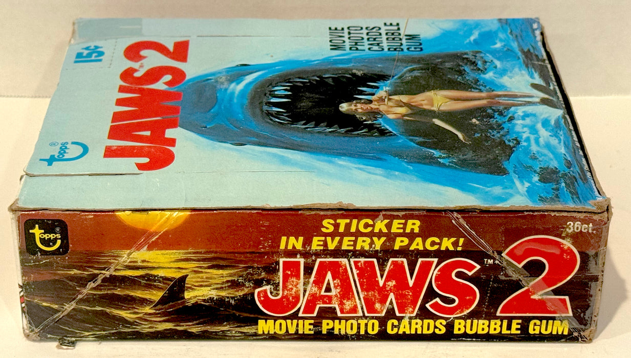 1978 Topps Jaws 2 The Movie Vintage FULL 36 CT Pack Trading Card Box Wax - TvMovieCards.com