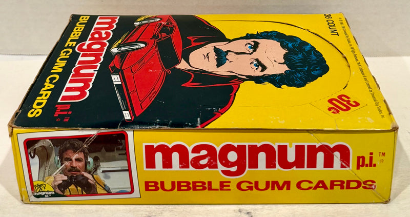 1983 Magnum P.I. PI Trading Card Box Wax Box Full 36 Packs Donruss - TvMovieCards.com