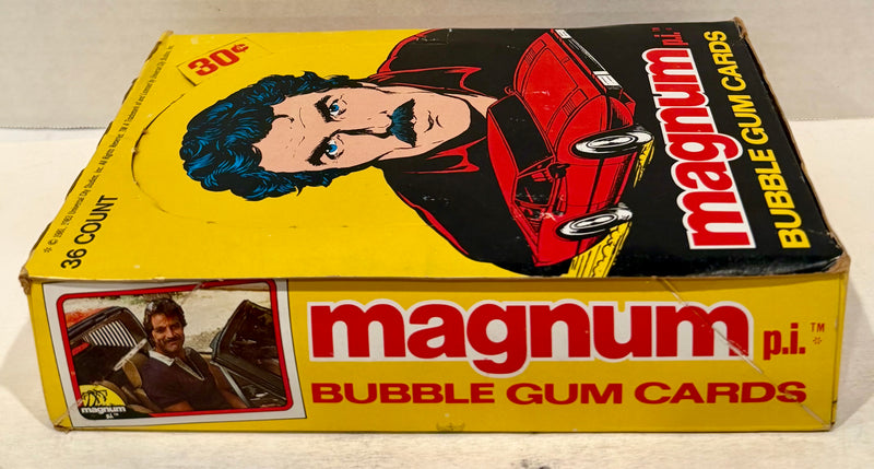 1983 Magnum P.I. PI Trading Card Box Wax Box Full 36 Packs Donruss - TvMovieCards.com