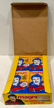 1983 Magnum P.I. PI Trading Card Box Wax Box Full 36 Packs Donruss - TvMovieCards.com