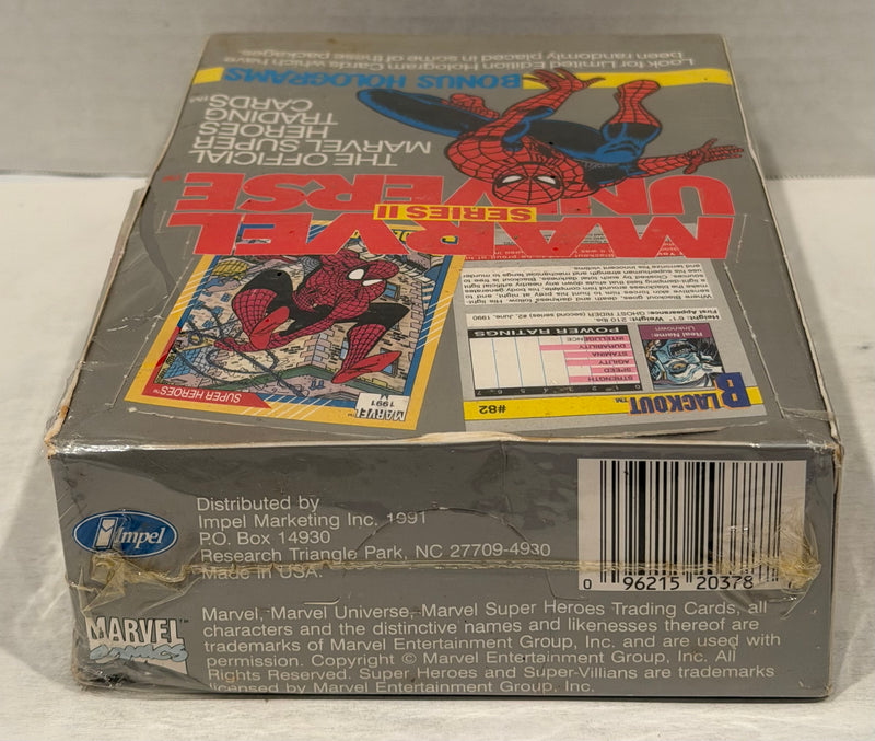 Marvel Universe Series II 2 Trading Card Box 36 Packs Impel 1991 with Holograms - TvMovieCards.com