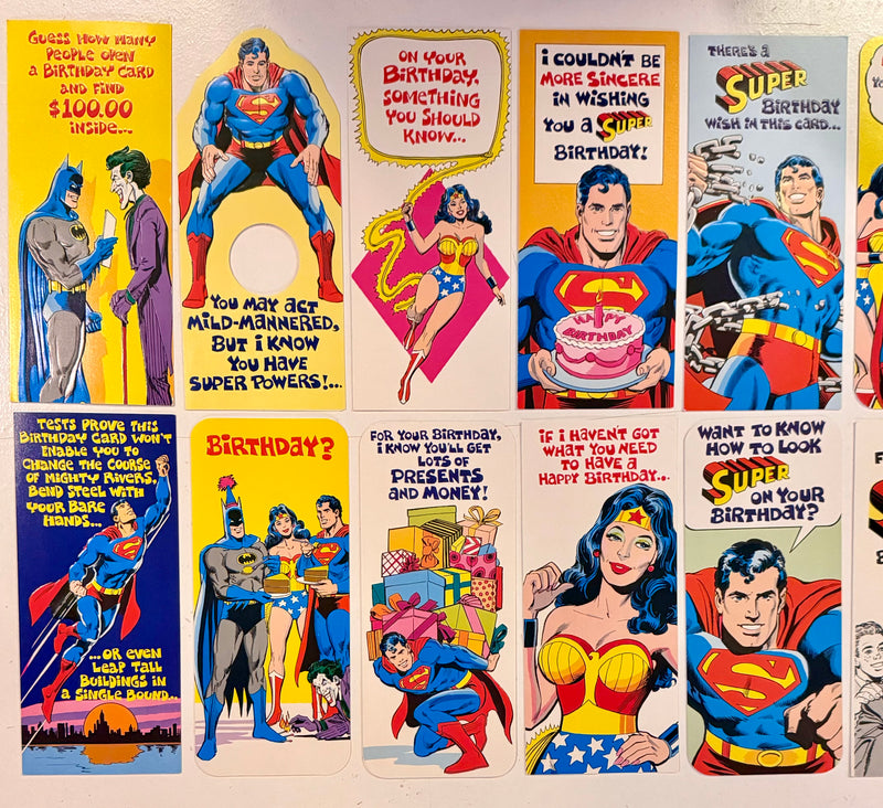 1978 DC Comics Superman & Friends Complete Set of 48 Birthday/Greeting Cards - TvMovieCards.com