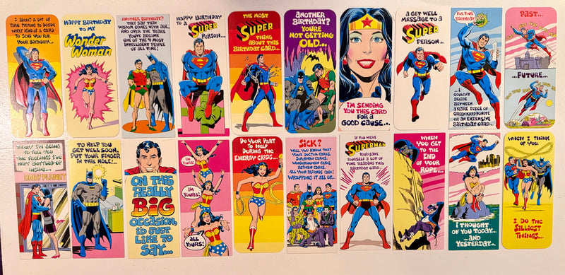 1978 DC Comics Superman & Friends Complete Set of 48 Birthday/Greeting Cards - TvMovieCards.com