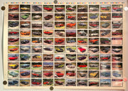 1992 Musclecars Collector Card 100 Card UNCUT Sheet 26x36 Collect A Card   - TvMovieCards.com