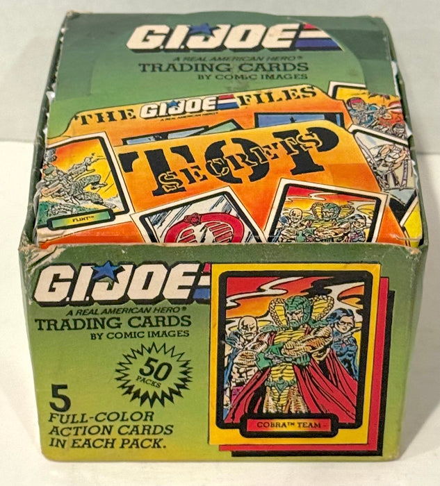 1987 GI Joe Files A Real American Hero Trading Card Box 50 PACKS Comic Images - TvMovieCards.com