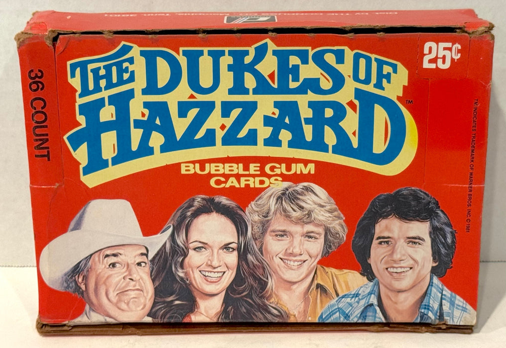 1980 Dukes of Hazzard TV Show Vintage FULL 36 Pack Trading Card Wax Box Donruss - TvMovieCards.com