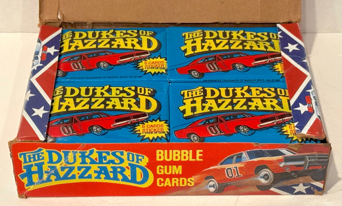 1980 Dukes of Hazzard TV Show Vintage FULL 36 Pack Trading Card Wax Box Donruss - TvMovieCards.com