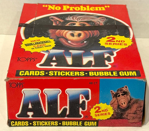 Alf Series 2 Vintage Bubble Gum Wax Trading Card Box 48 Packs Topps 1988 FULL - TvMovieCards.com