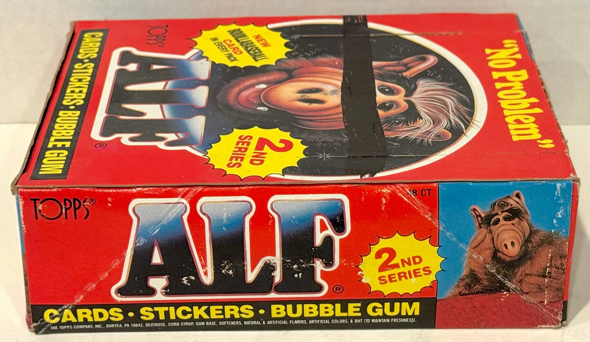 Alf Series 2 Vintage Bubble Gum Wax Trading Card Box 48 Packs Topps 1988 FULL - TvMovieCards.com