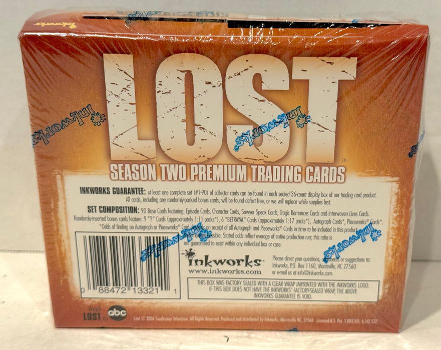 Lost Season 2 Trading Card Box 36 Packs Inkworks 2006 Factory Sealed - TvMovieCards.com