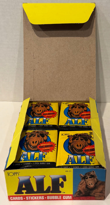 Alf Series 1 Vintage Bubble Gum Wax Trading Card Box 48 Packs Topps 1987 FULL - TvMovieCards.com