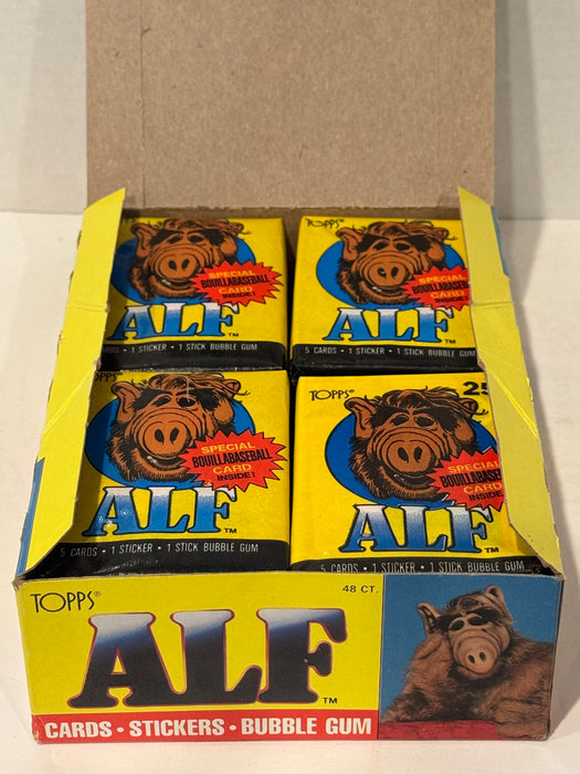 Alf Series 1 Vintage Bubble Gum Wax Trading Card Box 48 Packs Topps 1987 FULL - TvMovieCards.com
