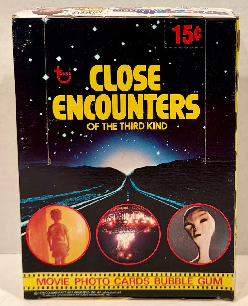 1978 Close Encounters Third Kind Wax Vintage Trading Card Box 36 Packs Topps - TvMovieCards.com