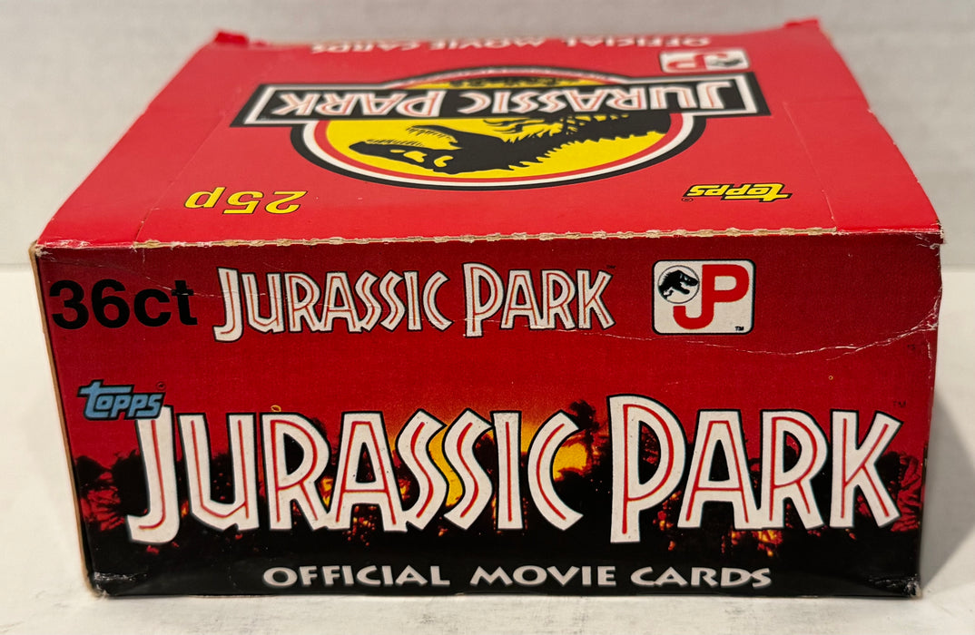 1992 Jurassic Park Movie Trading Card Box 36 Packs Topps UK Made in Ireland - TvMovieCards.com