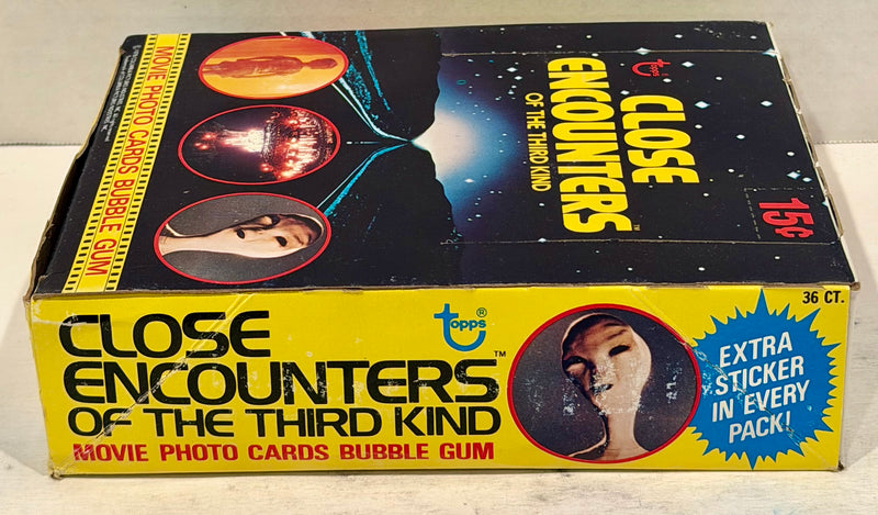 1978 Close Encounters Third Kind Wax Vintage Trading Card Box 36 Packs Topps - TvMovieCards.com