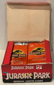 1992 Jurassic Park Movie Trading Card Box 36 Packs Topps UK Made in Ireland - TvMovieCards.com