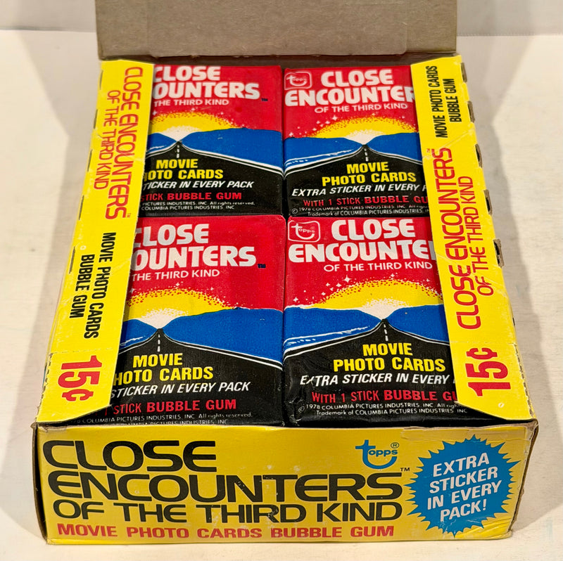 1978 Close Encounters Third Kind Wax Vintage Trading Card Box 36 Packs Topps - TvMovieCards.com