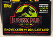 1992 Jurassic Park Movie Deluxe Gold Series Trading Card Box 36 Packs Topps - TvMovieCards.com