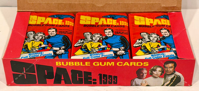 Space 1999 Vintage Bubble Gum Card Box 24 Packs FULL Donruss 1976 - TvMovieCards.com