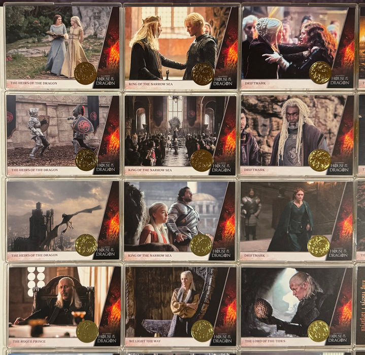 2024 House of the Dragon Season 1 Complete Gold Parallel Card Set 50/50 Cards - TvMovieCards.com