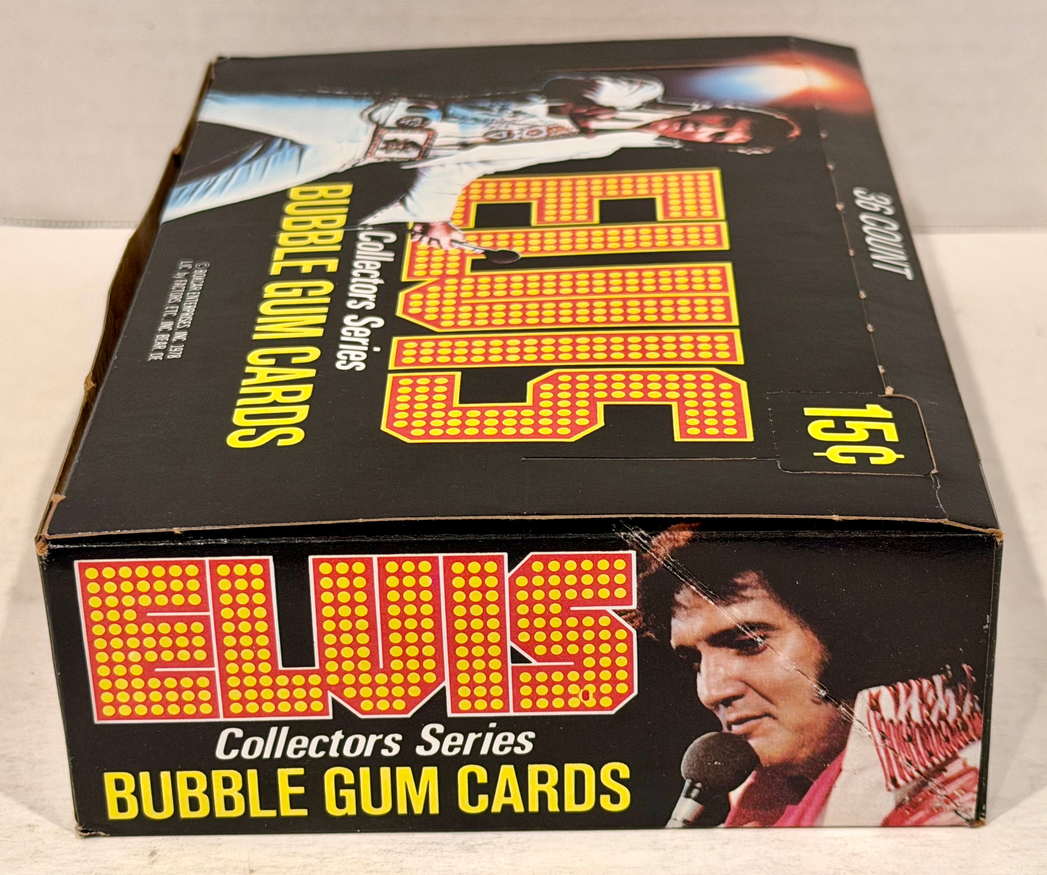 Elvis Bubble Gum Cards Boxcar Enterprises Vintage Card Box 1978