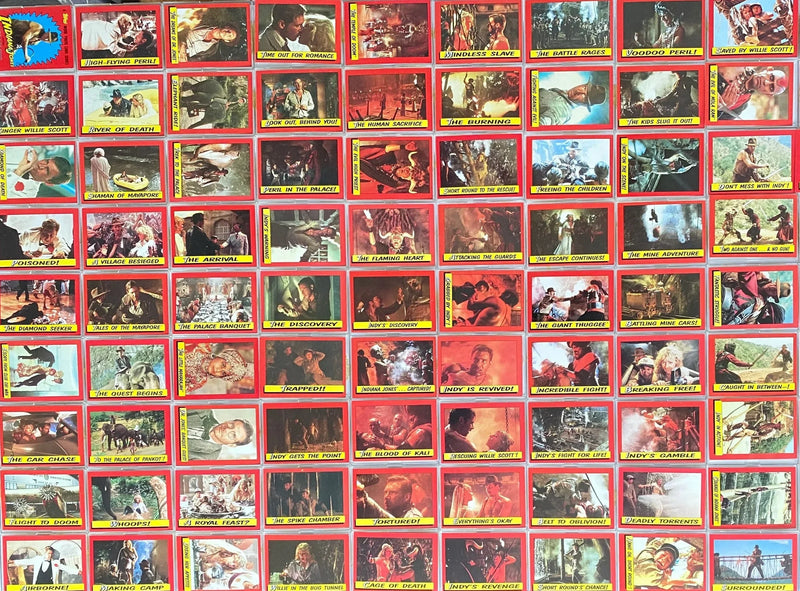 Indiana Jones Temple of Doom Complete Trading 88 Base Card Set Topps 1984   - TvMovieCards.com