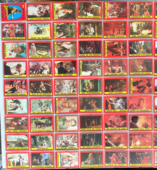 Indiana Jones Temple of Doom Complete Trading 88 Base Card Set Indiana Jones Temple of Doom Complete Trading 88 Base Card Set
