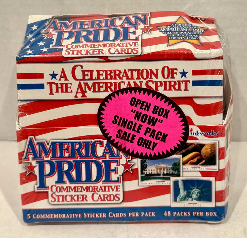American Pride Sticker Trading Card Retail Box 48 Packs 2001 - TvMovieCards.com