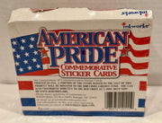 American Pride Sticker Trading Card Retail Box 48 Packs 2001 - TvMovieCards.com
