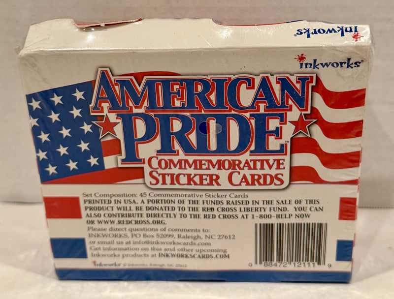 American Pride Sticker Trading Card Retail Box 48 Packs 2001 - TvMovieCards.com