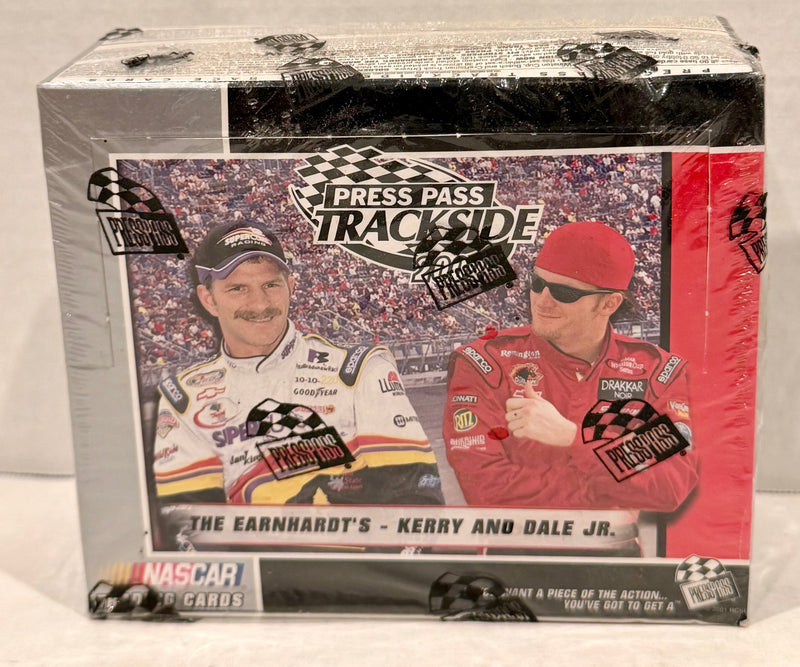 Trackside Racing Trading Card Box 24 Packs Press Pass 2002 - TvMovieCards.com