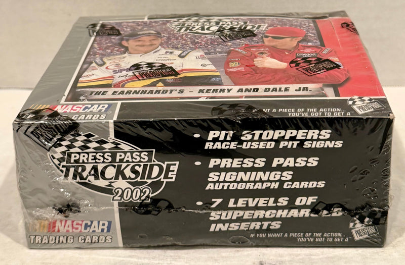 Trackside Racing Trading Card Box 24 Packs Press Pass 2002 - TvMovieCards.com