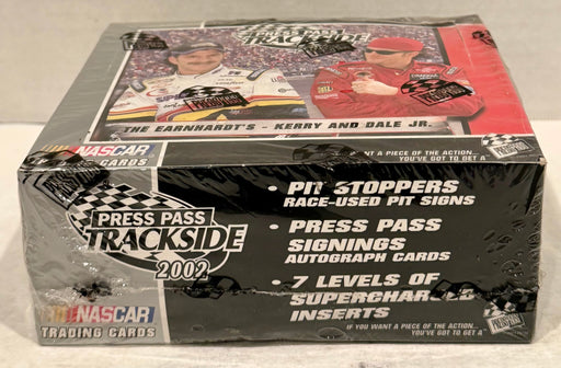 Trackside Racing Trading Card Box 24 Packs Press Pass 2002 - TvMovieCards.com