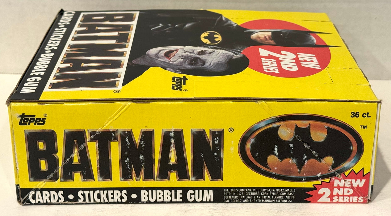 Batman Movie Series 2 Vintage Trading Wax Card Box 36 Packs Topps 1989