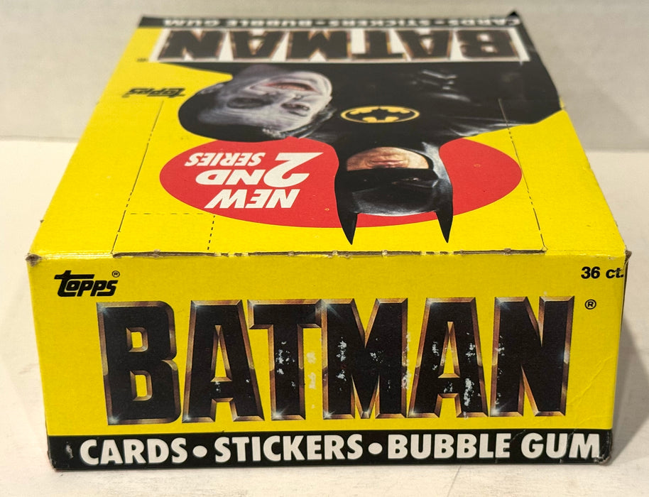 Batman Movie Series 2 Vintage Trading Wax Card Box 36 Packs Topps 1989