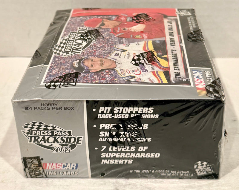Trackside Racing Trading Card Box 24 Packs Press Pass 2002 - TvMovieCards.com