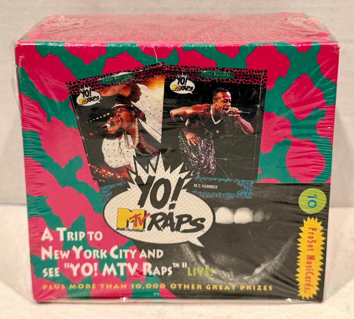 YO! MTV Raps カード　新品未開封 Yo! MTV Raps Series 1 Music Trading Card Box 36 Packs ProSet 1991